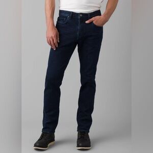 Prana Men’s NWT Hillgard Dark Wash Slim Straight Leg Jeans size 42 x 34